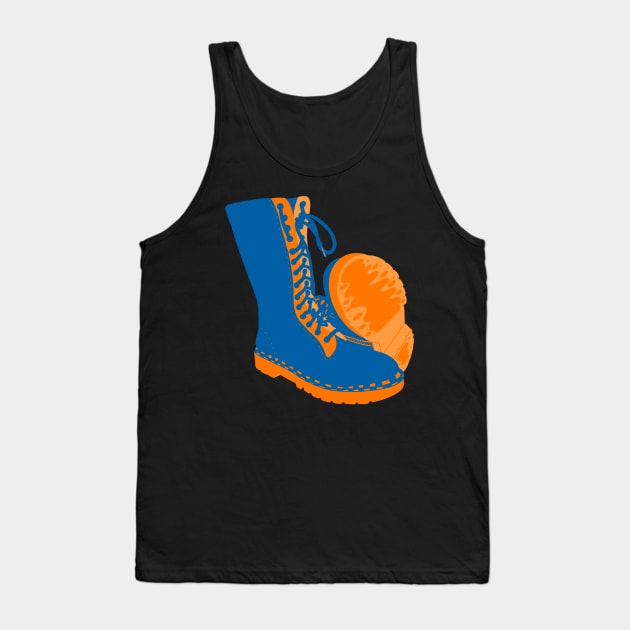 Dr. Martens - Blue & Orange Tank Top by The3rdMeow